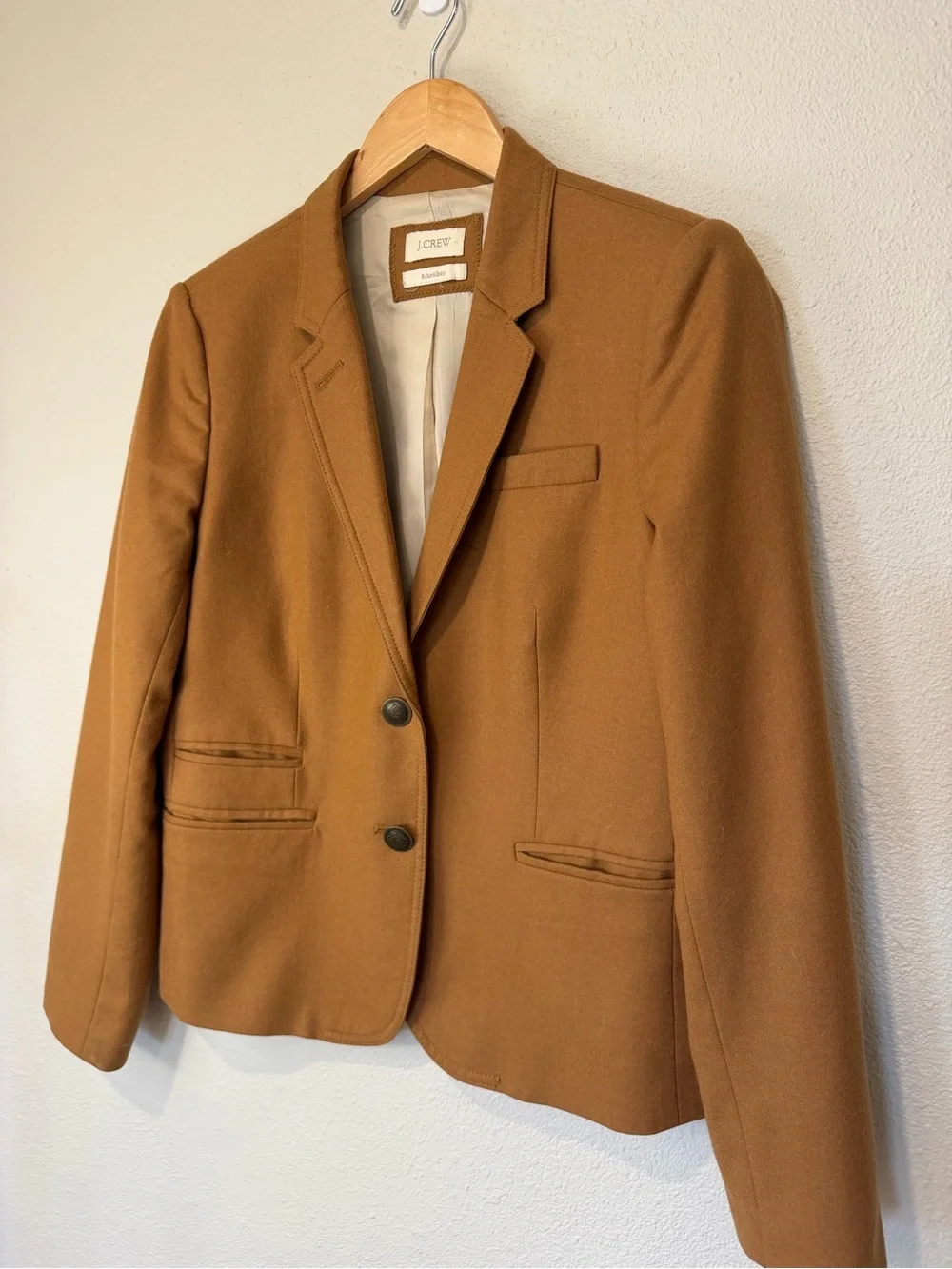J. Crew Schoolboy Camel Blazer
